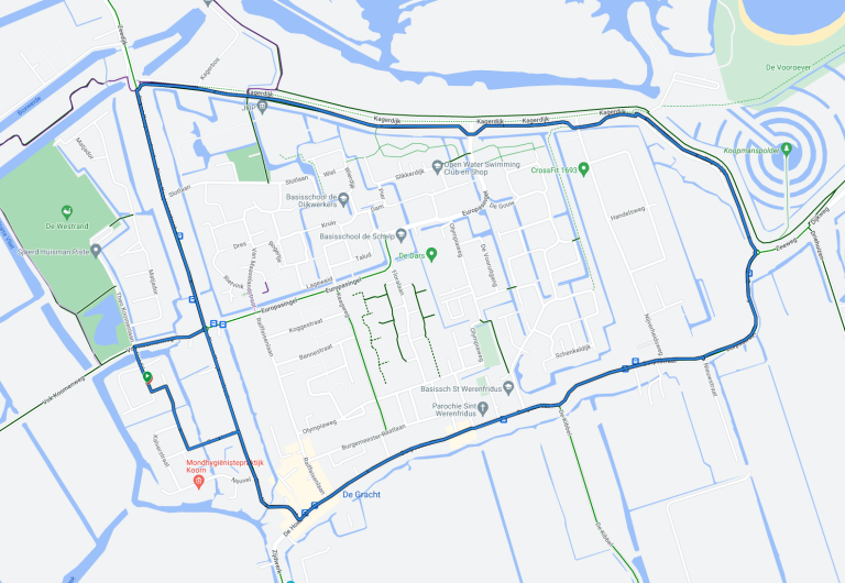 Parcourskaart 10 km