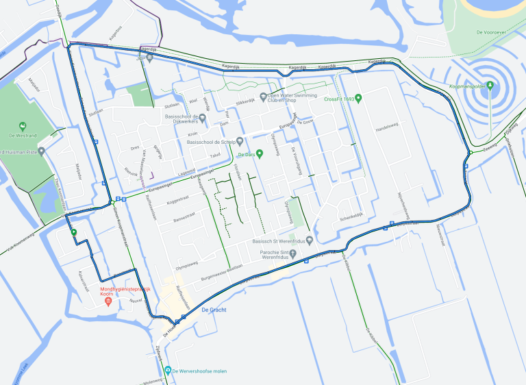 Parcourskaart 5 km